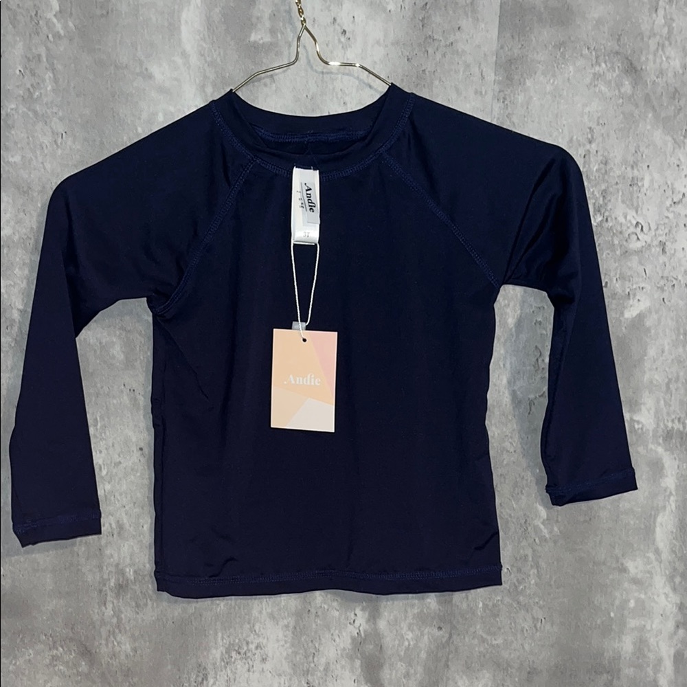NEW andies kids rashguard navy swimwear sz 3T